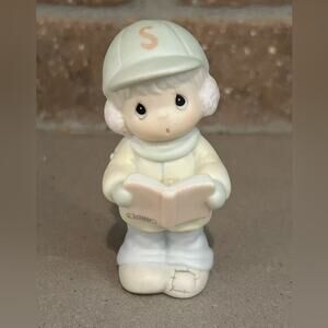 Precious moments sugar town Phillip boy caroling figurine Christmas holiday box